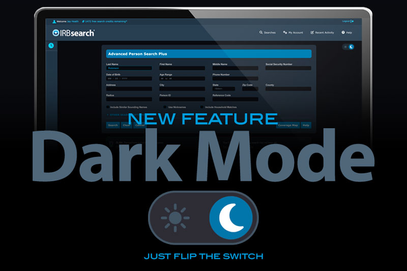 IRBsearch New Dark Mode