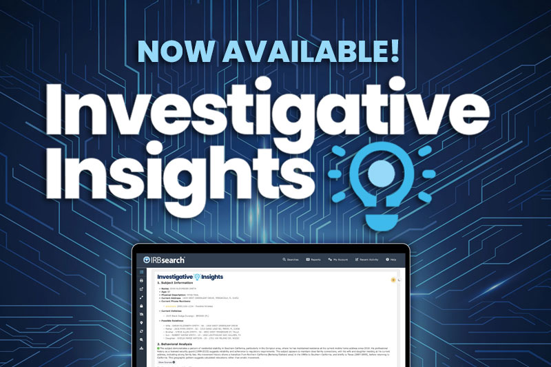 IRBsearch Investigative Insights