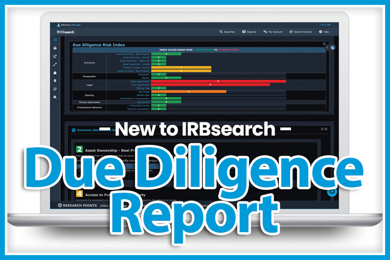IRBsearch New Due Diligence Report