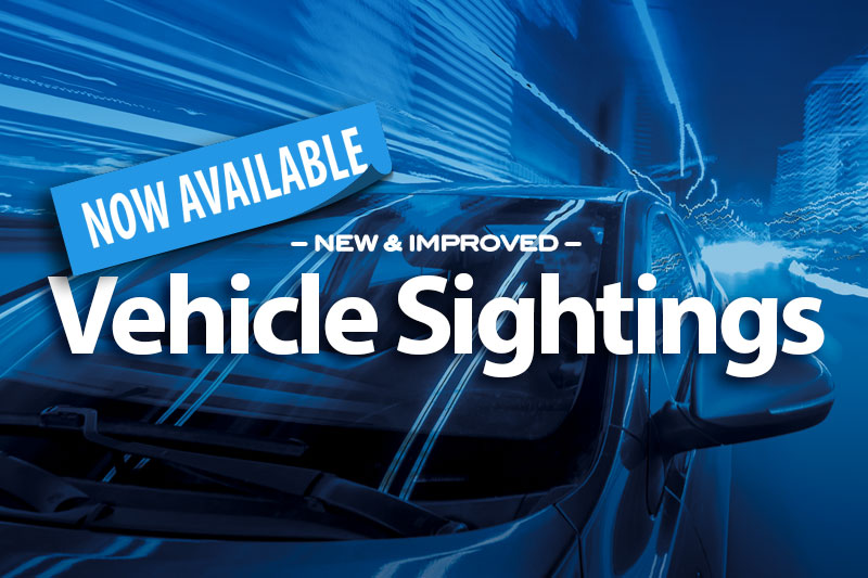 IRBsearch New Vehicle Sightings